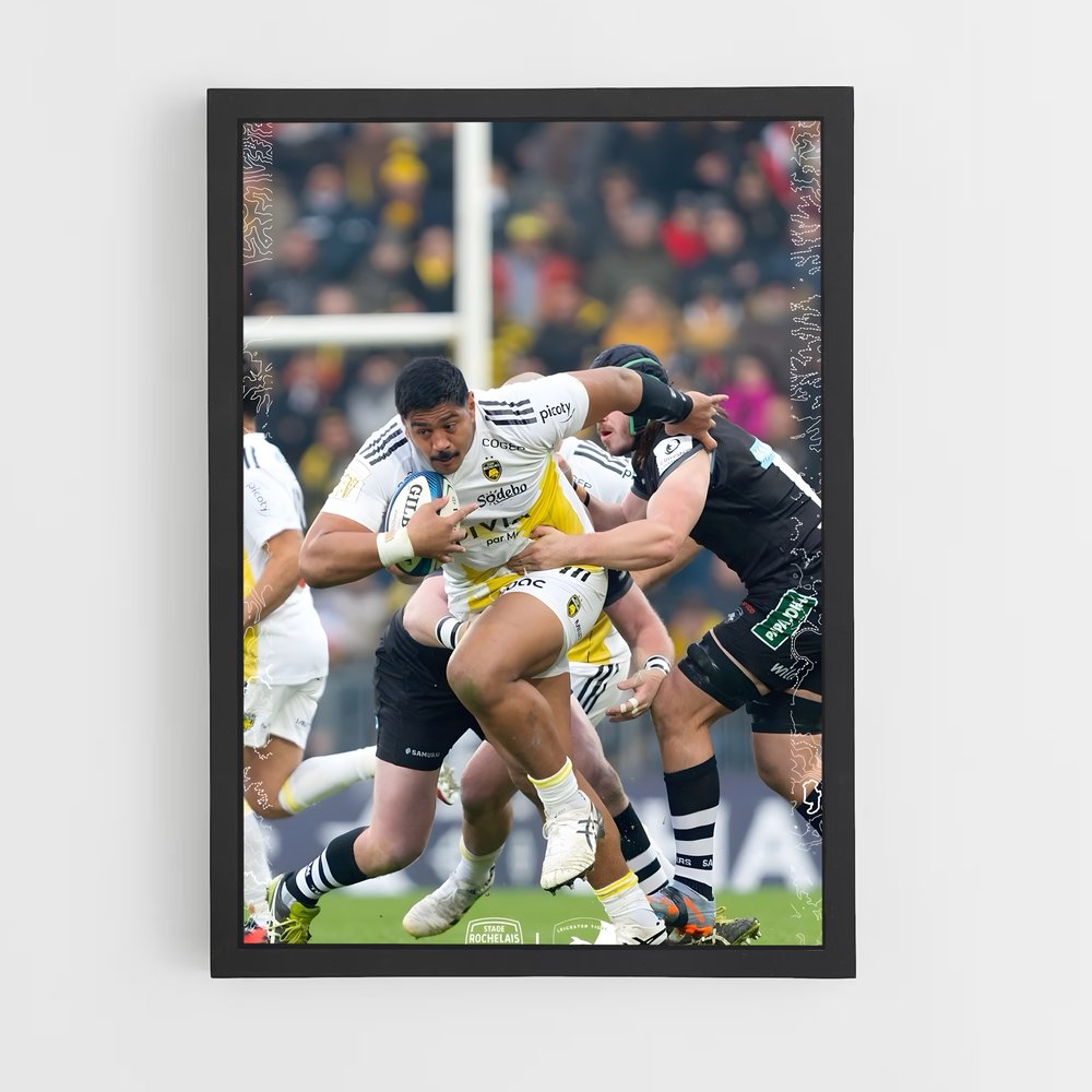 Poster Tacle Épique – affiche Rugby (vue 2)